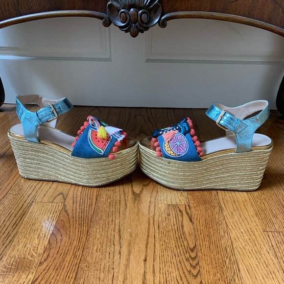 ASOS “Tropical Paradise” Platform Sandals - Picture 2 of 9